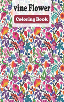 vine Flower Coloring Book