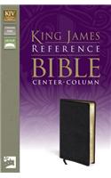 KJV, Reference Bible, Bonded Leather, Black, Red Letter Edition