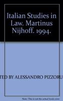 Italian Studies in Law: Vol. II: A Review of Legal Problems