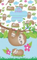 Sloth Composition, College Rule: School Composition Notebook - Sloth Lovers - 8.5 x 11 Inches