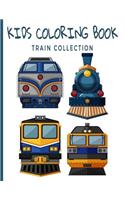 Kids Coloring Book Train Collection