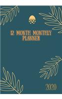 12 Month Monthly Planner