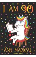 Unicorn Journal I am 90 and Magical
