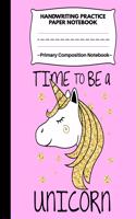 Handwriting Practice Paper Notebook Primary Composition Notebook