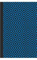 Journal: Geometric Design (Blue) 6x9 - Dot Journal - Journal with Dot Grid Paper - Dotted Pages with Light Grey Dots