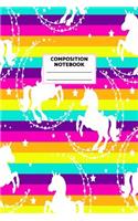 Composition Notebook: Unicorn Journal for Girls, Teen and Women Cute Matte Cover Design with Blank Lined Interior College Ruled (Great as Party Favors, Gifts, Diary, Jour