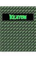 120 Page Handwriting Practice Book with Green Alien Cover Keaton: Primary Grades Handwriting Book