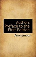 Authors Preface to the First Edition