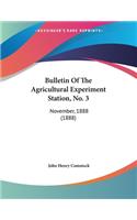 Bulletin Of The Agricultural Experiment Station, No. 3: November, 1888 (1888)