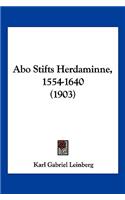 Abo Stifts Herdaminne, 1554-1640 (1903)
