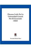 Discurso Leido En La Universidad Central