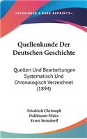 Quellenkunde Der Deutschen Geschichte
