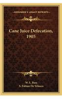 Cane Juice Defecation, 1905