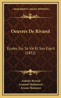 Oeuvres De Rivarol