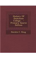 History of Dickinson College...