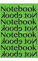 Dot Grid Notebook 1/2 Inch Squares 160 pages: Notebook Not Ebook with green cover, 7"x10" 1/2 inch dot grid graph paper, perfect bound, ideal for structuring sketches