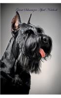 Giant Schnauzer April Notebook Giant Schnauzer Record, Log, Diary, Special Memories, to Do List, Academic Notepad, Scrapbook & More