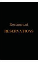 Restaurant Reservation Book