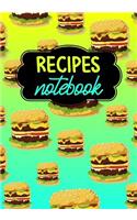 Recipes Notebook: Blank Recipe Cookbook Journal V1