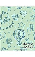 Dot Grid Notebook Kids Stuff Pattern