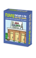 Fishing Cartoon-A-Day by Jonny Hawkins 2025 6.2 X 5.4 Box Calendar