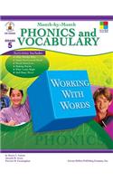Month-By-Month Phonics and Vocabulary, Grade 5