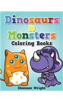 Dinosaurs & Monsters Coloring Book