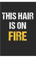 This Hair is on Fire - Lustig Ginger Rothaarige: 120 Pages 6 'x 9' -Dot Graph Paper Journal Manuscript - Planner - Scratchbook - Diary