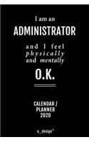 Calendar 2020 for Administrators / Administrator