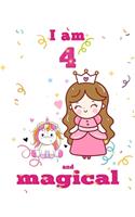 unicorn journal i am 4 and magical