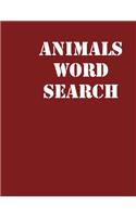 animals word search: large print puzzle book.8,5x11, matte cover,39 Large Print Challenging Puzzles Book for kids ages 6-8 and Book for adults also, with solution