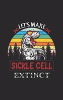 let's make sickle cell extinct: sickle cell dinosaur t rex warrior funny Premium Journal/Notebook Blank Lined Ruled 6x9 100 Pages