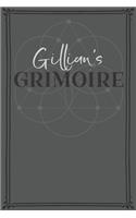 Gillian's Grimoire: Personalized Grimoire / Book of Shadows (6 x 9 inch) with 110 pages inside, half journal pages and half spell pages.