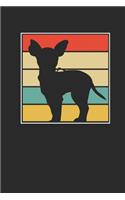 Chihuahua Retro: Chihuahuas Notebook, Blank Lined (6" x 9" - 120 pages) Animal Themed Notebook for Daily Journal, Diary, and Gift