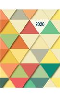 Low Vision 2020 Daily Planner: Daily Calendar for Visually Impaired with Large Print and Bold Lines on White Paper