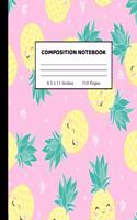 Composition Notebook: Pretty Wide Ruled Paper Notebook Journal - Wide Blank Lined Workbook for Teens Kids Students Girls for Home School College for Writing Notes - 8.5 x