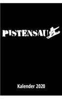 Pistensau Kalender 2020: 2 Seiten = 1 Woche, Terminplaner, Taschenkalender, Kalender, Wochenplaner, Planer, Organizer 2020
