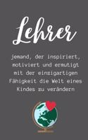 Lehrer Jemand, Der Inspiriert, Motiviert Und Ermutigt Mit Der Einzigartigen