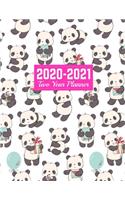 2020-2021 Two Year Planner: Neat Jan 1, 2020 to Dec 31, 2021 - Weekly & Monthly Planner Calendar and Schedule Organizer - Art Cover 00023189