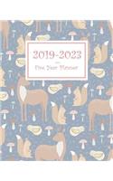 2019-2023 Deer Five Year Planner: 60 Months Planner and Calendar, Monthly Calendar Planner, Agenda Planner and Schedule Organizer, Journal Planner and Logbook, Appointment Notebook, 