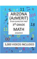 3rd Grade ARIZONA AzMERIT, 2019 MATH, Test Prep