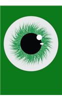 I See All Notebook: Single Green Eyeball