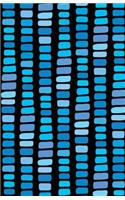 Journal Notebook Abstract Rectangles In Blue
