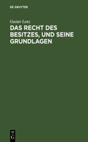 Recht des Besitzes, und seine Grundlagen
