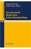 Der Kanonische Modul Eines Cohen-Macaulay-Rings