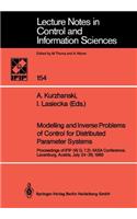 Modelling and Inverse Problems of Control for Distributed Parameter Systems