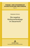 Die Negative Konkurrentenklage Im Steuerrecht