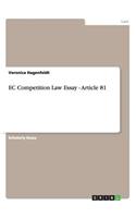 EC Competition Law Essay - Article 81