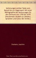 Vertonungen antiker Texte vom Barock bis zur Gegenwart