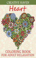 Creative haven Heart Coloring Book For Adult Relaxation